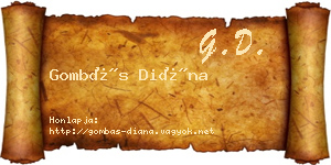 Gombás Diána névjegykártya